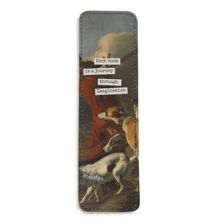 Classic Hounds Leather Bookmark