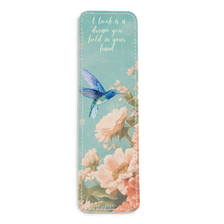 Dream In Bloom Leather Bookmark