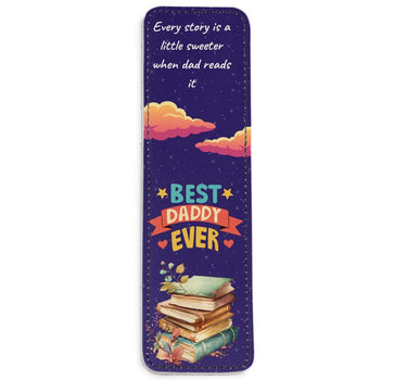 Best Daddy Ever Leather Bookmark