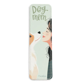 Dog Mom  Leather Bookmark