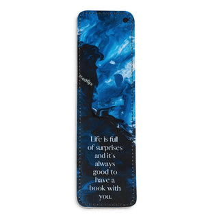 Life Is Full of Surprises  Leather Bookmark