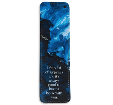 Life Is Full of Surprises  Leather Bookmark