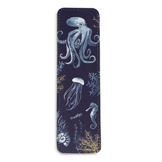 Deep Sea Wonders Leather Bookmark