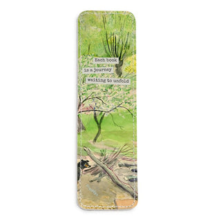 Journey Through Nature Leather Bookmark