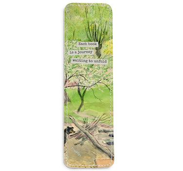 Journey Through Nature Leather Bookmark