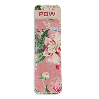 Personalised Bookmarks – Pink Floral Monogram Design