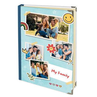 Customizable A5 Address Book with Photos