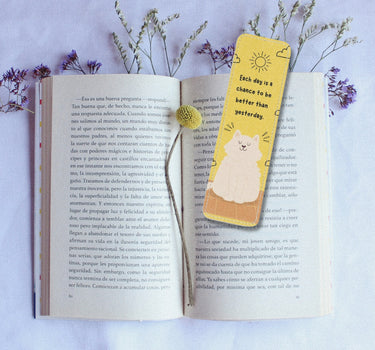 Good days Leather Bookmark