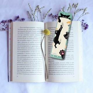 Cats Being Cats Leather Bookmark