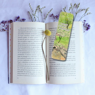 Journey Through Nature Leather Bookmark