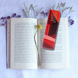 Painted Emotions Leather Bookmark