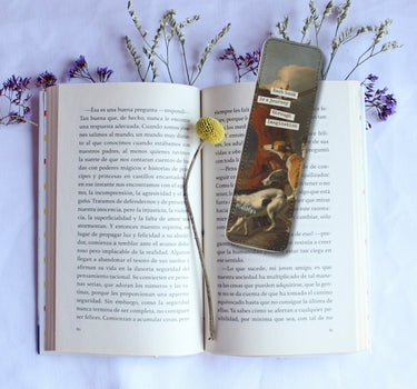 Classic Hounds Leather Bookmark