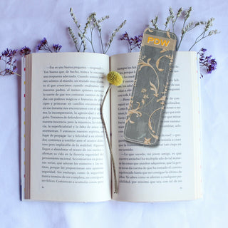 Personalised Bookmarks – Floral Monogram Design