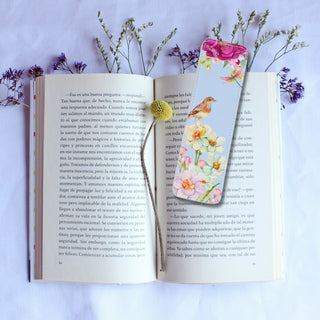 Spring Serenade Leather Bookmark