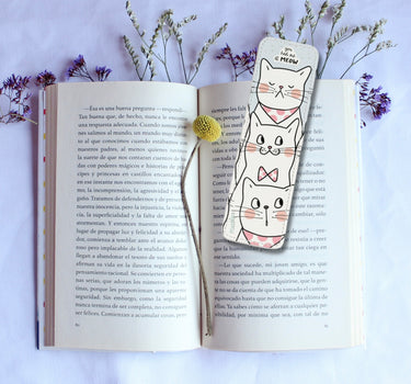 You Had Me At Meow Leather Bookmark