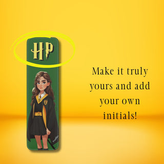 Harry Potter Leather Bookmark – Personalized Hufflepuff Design