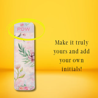 Personalised Bookmarks – Pastel Floral Monogram Design