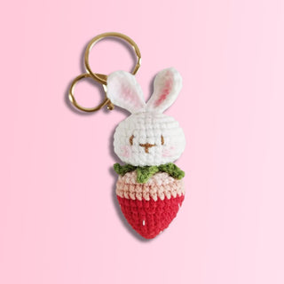 Crochet Keyrings Fruits & Rabbits