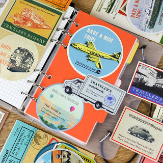 Vintage Travelers Notebook Stickers