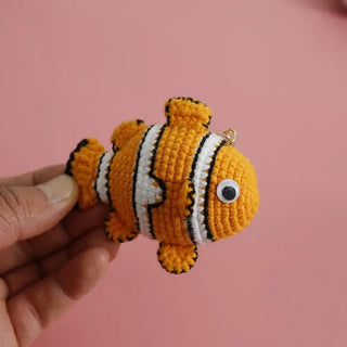 Crochet Book Charm: Fish Collection