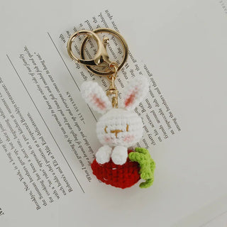 Crochet Keyrings Fruits & Rabbits