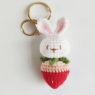 Crochet Keyrings Fruits & Rabbits