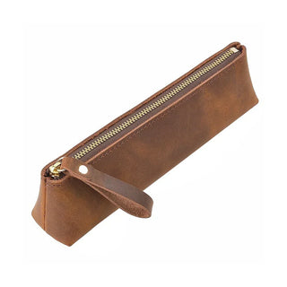 Crazy Horse Leather Pencil Case