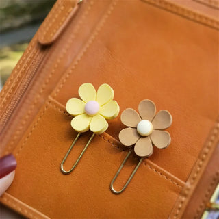 Flower Paper Clips for Planner Insert Pockets