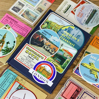 Vintage Travelers Notebook Stickers