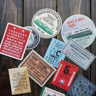 Vintage Travelers Notebook Stickers