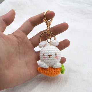 Crochet Keyrings Fruits & Rabbits