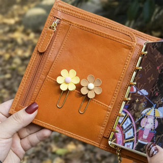 Flower Paper Clips for Planner Insert Pockets