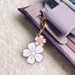 Enamel Flower Book Charm for Zipper Planners