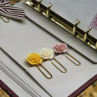 Flower Paper Clips for Notebooks and Pages